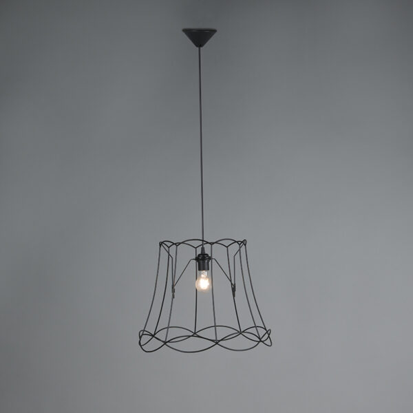 Retro hanglamp zwart 50 cm - Granny Frame - Afbeelding 2