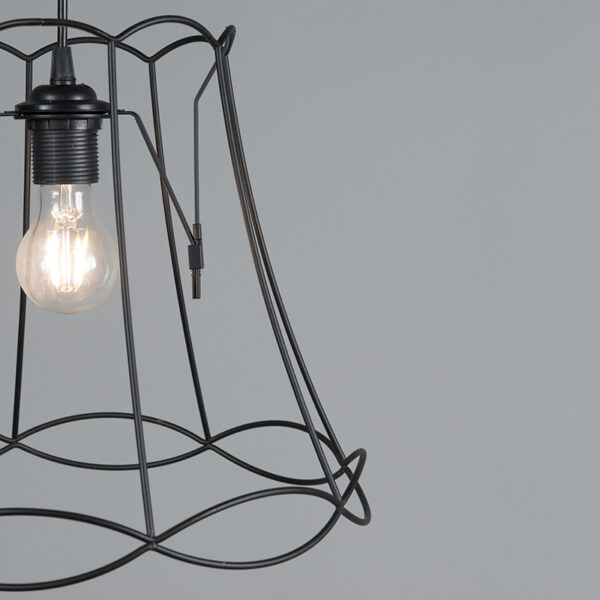 Retro hanglamp zwart 35 cm - Granny Frame - Afbeelding 2