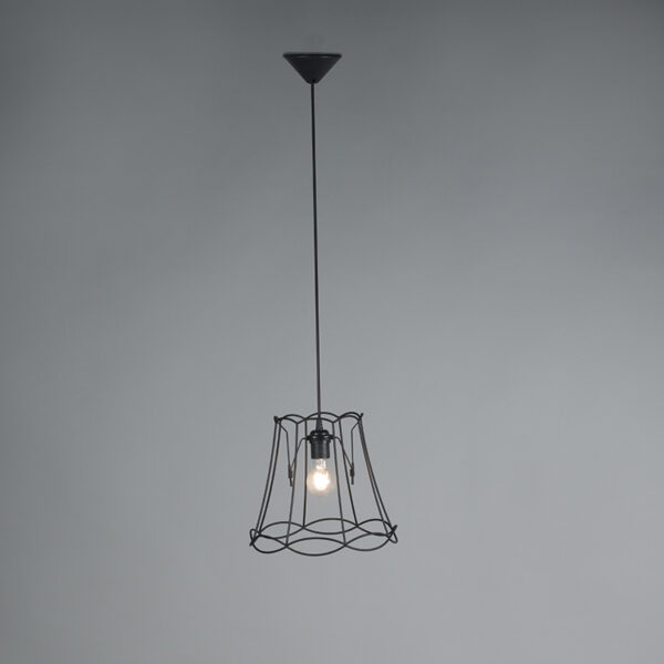 Retro hanglamp zwart 30 cm - Granny Frame - Afbeelding 2