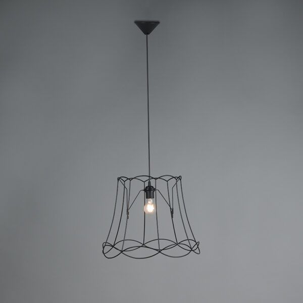 Retro hanglamp zwart 45 cm - Granny Frame - Afbeelding 2