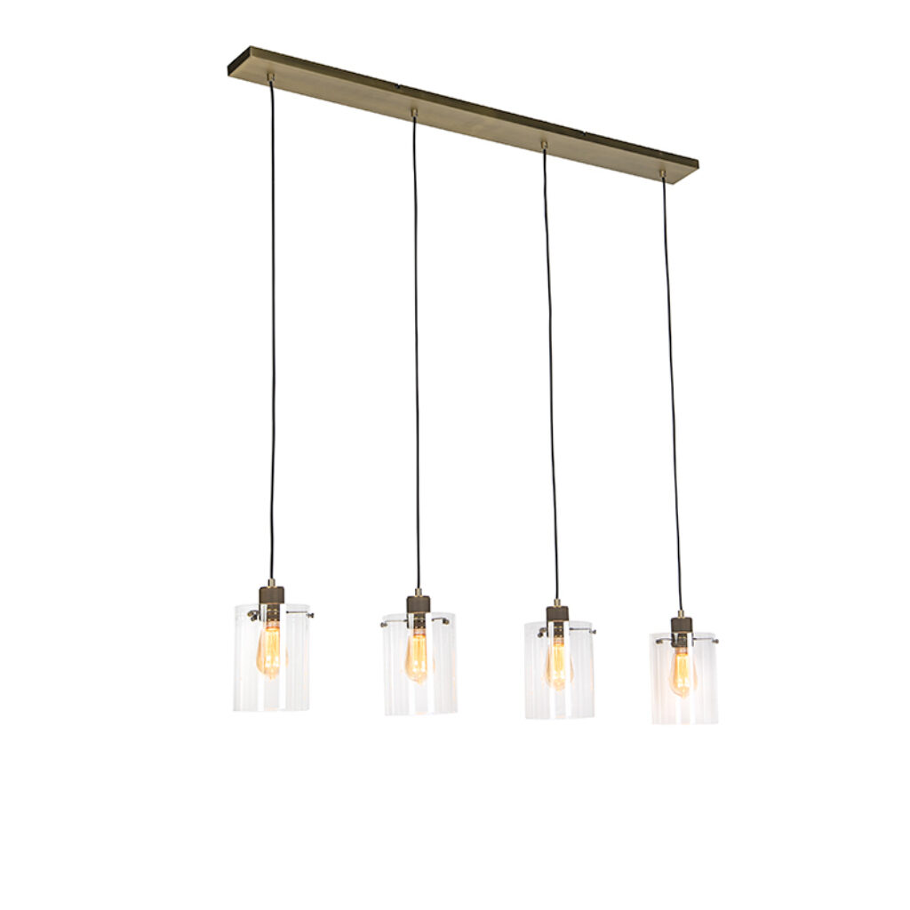 hanglampen Scandinavische hanglamp brons met glas Dome StaalGlas Brons Ben je op zoek naar een moderne eyecatcher in Dan is de echt iets voor Hij mooi afgewerkt