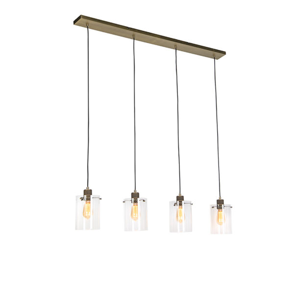 hanglampen Scandinavische hanglamp brons met glas Dome StaalGlas Brons Ben je op zoek naar een moderne eyecatcher in Dan is de echt iets voor Hij mooi afgewerkt