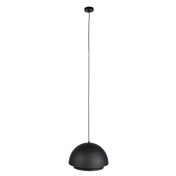 Scandinavische hanglamp zwart met goud 2-laags - Claudius - Afbeelding 2