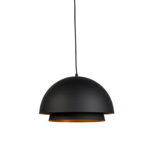 hanglampen Scandinavische hanglamp zwart met goud Claudius Metaal Zwart Als je op zoek bent naar een echte voor in jouw interieur dan is deze echt iets De