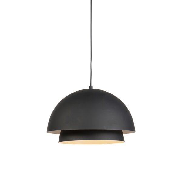 hanglampen Scandinavische hanglamp zwart met wit Claudius Metaal Zwart Als je op zoek bent naar een echte voor in jouw interieur dan is deze echt iets De zwarte