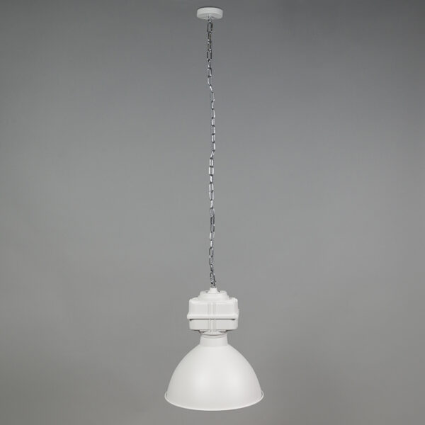 Set van 2 industriële hanglampen klein mat wit - Sicko - Afbeelding 2