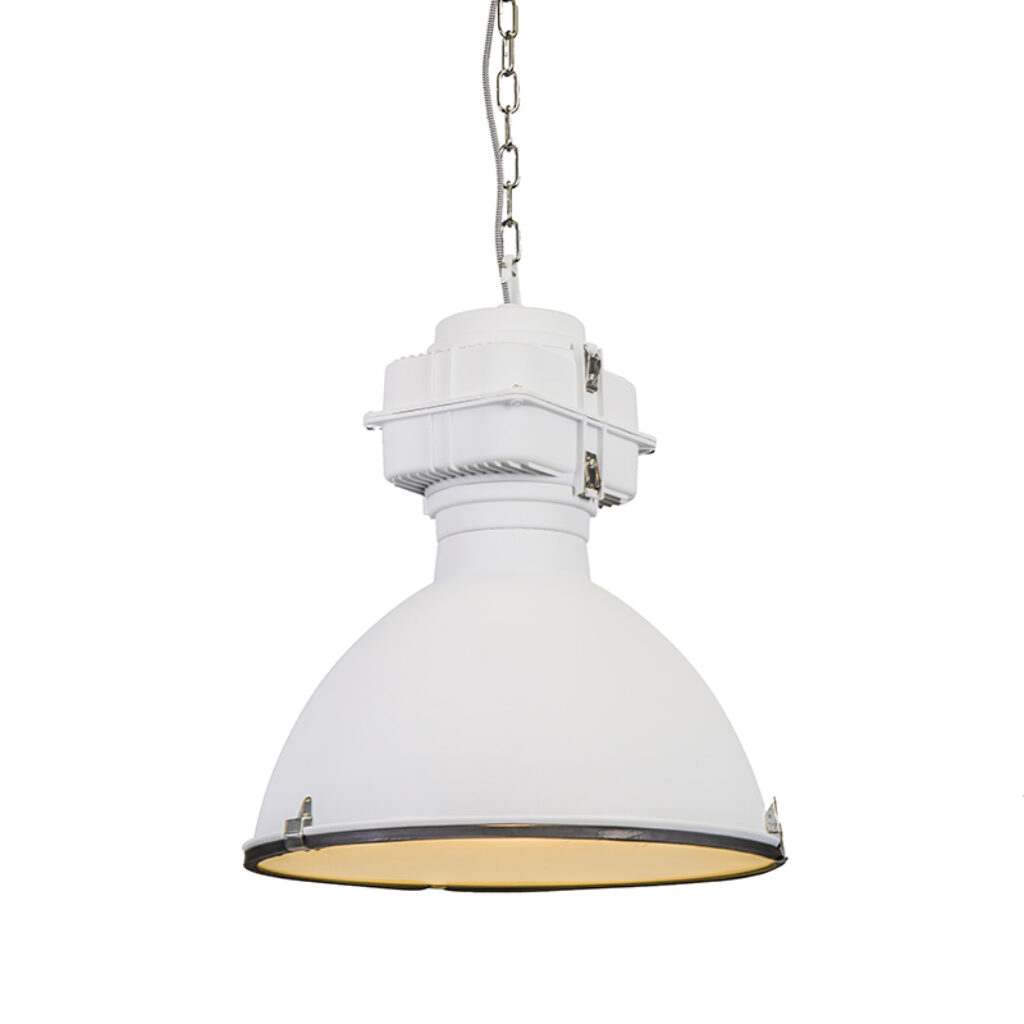 hanglampen Set van 2 klein mat wit Sicko Metaal Wit Deze fabriekslampen geven je interieur net dat stoere randje. De lampen zijn vervaardigd uit metaal in een
