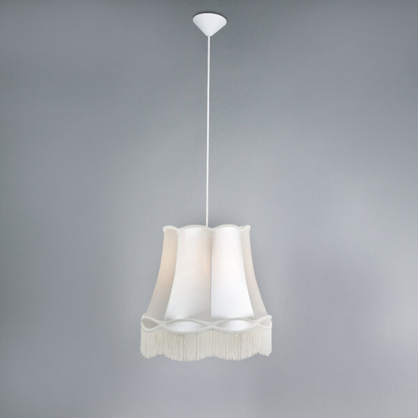 Set van 4 retro hanglampen crème 45 cm - Granny - Afbeelding 2