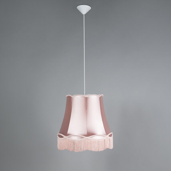 Set van 4 retro hanglampen roze 45 cm - Granny - Afbeelding 2
