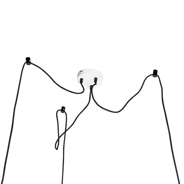 Set van 3 Scandinavische hanglampen wit met goud - Depeche - Afbeelding 2