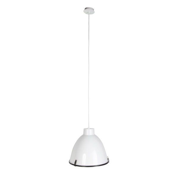 Set van 2 industriële hanglampen wit 38 cm dimbaar - Anteros - Afbeelding 2