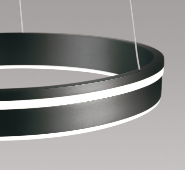 Smart hanglamp donkergrijs 79 cm met afstandsbediening - Ronith - Afbeelding 2