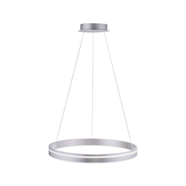 Smart hanglamp staal 59 cm met afstandsbediening - Ronith - Afbeelding 2