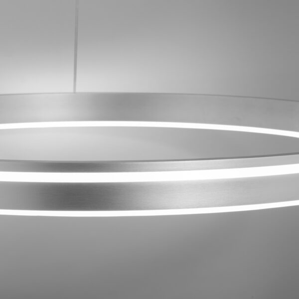 Smart hanglamp staal 79 cm met afstandsbediening - Ronith - Afbeelding 2