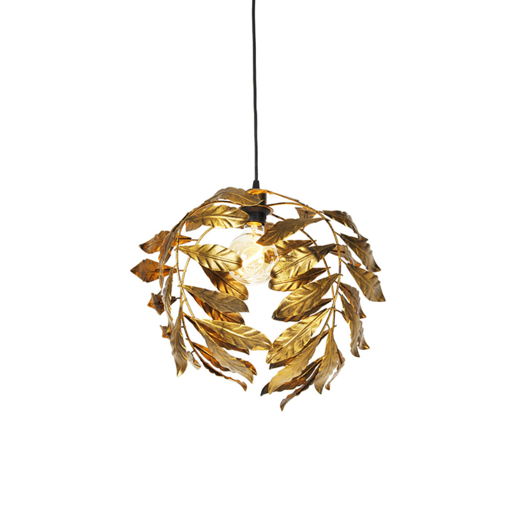 hanglampen Vintage hanglamp antiek goud 40 cm Linden Staal go vintage met onze hanglamp. Wat een eyecatcher als boven de eettafel of het Het design is uniek
