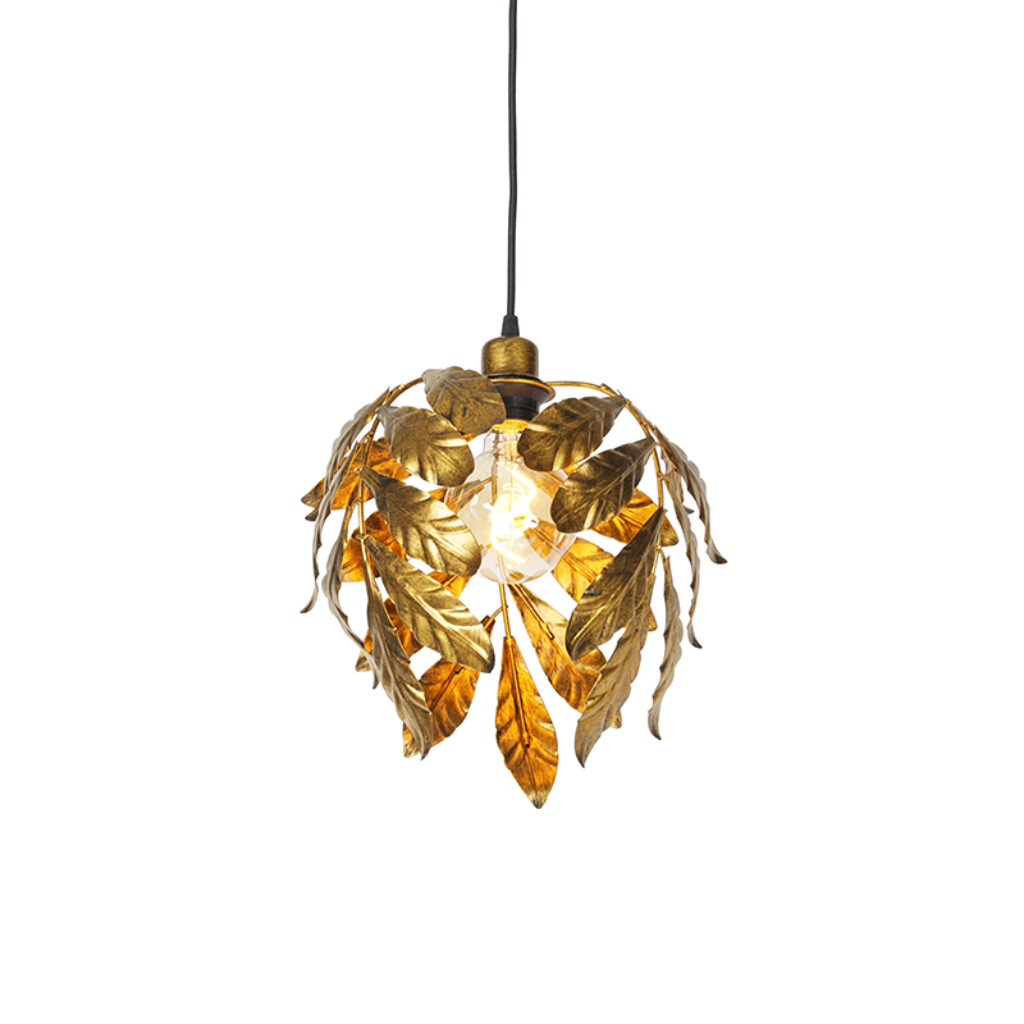 hanglampen Vintage hanglamp antiek goud 30 cm Linden Staal go vintage met onze hanglamp. Wat een eyecatcher als boven de eettafel of het Het design is uniek