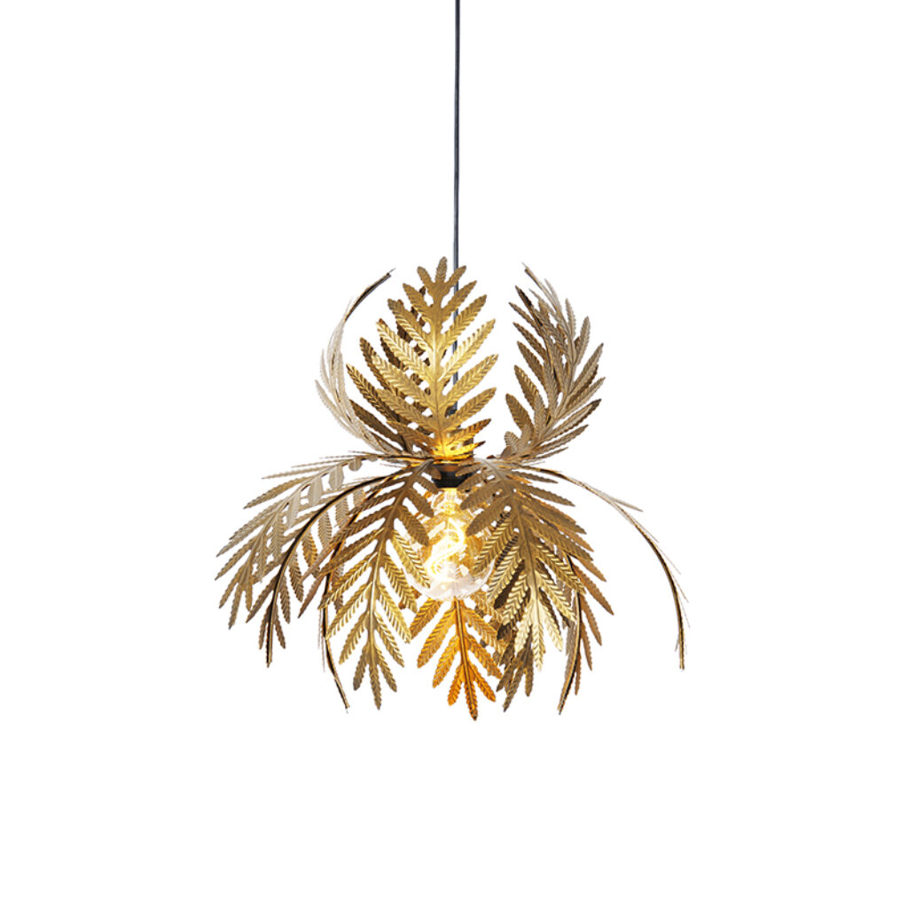 hanglampen Vintage hanglamp goud Botanica Staal Breng meer sfeer in huis met deze Deze is gemaakt van staal een gouden kleur waardoor hij extra zich mee brengt