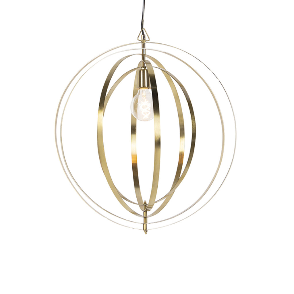 hanglampen Vintage hanglamp messing Rings Staal Onze is een eyecatcher om te Hang hem op in de hal of je woonkamer als echte Hij heeft totale hoogte van 1815 cm