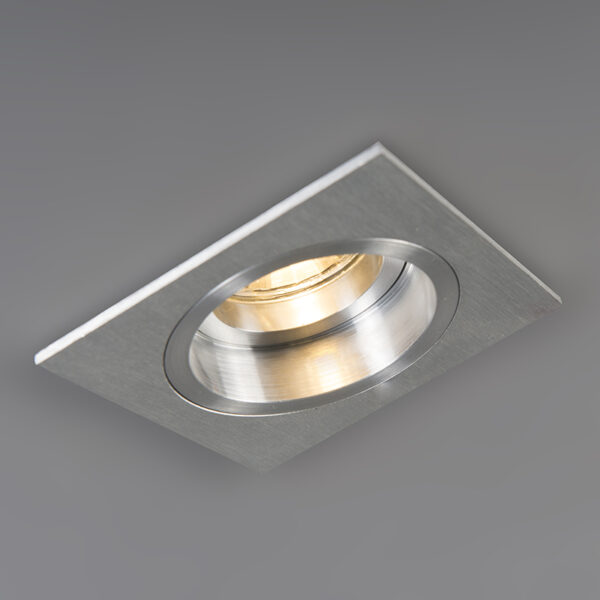 Inbouwspot vierkant aluminium draai- en kantelbaar - Chuck - Afbeelding 2