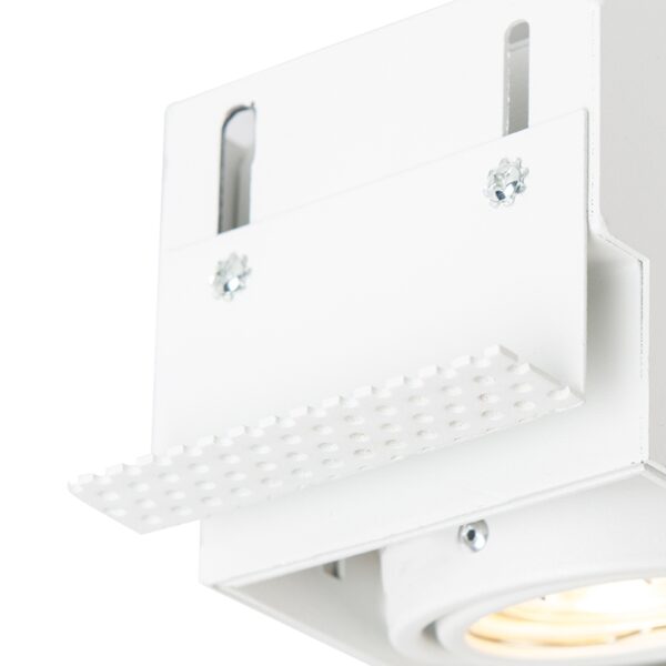 Inbouwspot wit GU10 draai- en kantelbaar trimless 2-lichts - Oneon - Afbeelding 2
