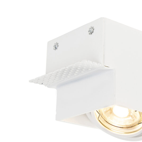 Inbouwspot wit draai- en kantelbaar trimless 3-lichts - Oneon - Afbeelding 2