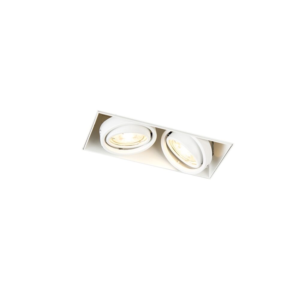 inbouwspots Inbouwspot wit GU10 en kantelbaar trimless Oneon Staal Wit Deze 2 Trimless is de perfecte inbouwspot afgewerkt in een tijdloze witte Dit armatuur