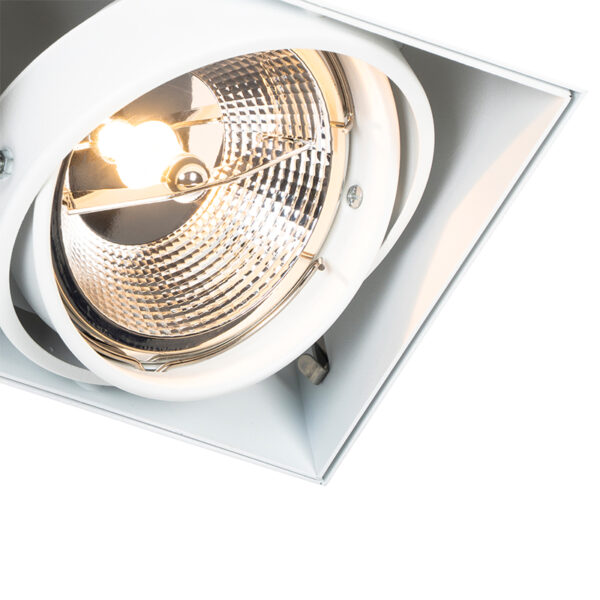 Inbouwspot wit GU10 AR111 trimless 2-lichts - Oneon - Afbeelding 2
