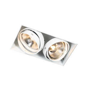 inbouwspots Inbouwspot wit GU10 AR111 trimless Oneon Staal Wit Perfecte basisverlichting in huis deze inbouwspot. Je haalt een stijlvol en luxueus design huis.