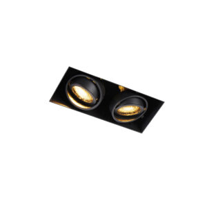 inbouwspots Inbouwspot zwart en kantelbaar Trimless Oneon Honey Staal Zwart is basisverlichting in huis. Dit armatuur wat inhoud dat er geen buitenrand om de
