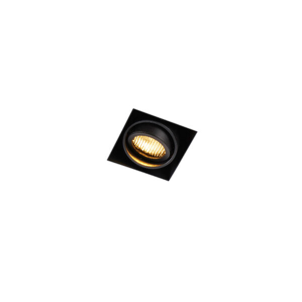 inbouwspots Inbouwspot zwart en kantelbaar Trimless Oneon Honey Staal Zwart is basisverlichting in huis. Dit armatuur wat inhoud dat er geen buitenrand om de