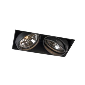 inbouwspots Inbouwspot zwart AR111 en kantelbaar trimless Oneon Staal Zwart Deze Trimless is de perfecte inbouwspot voor iedereen die een super strak plafond