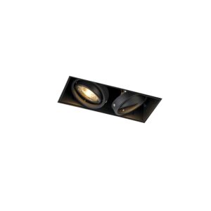 inbouwspots Inbouwspot zwart GU10 en kantelbaar trimless Oneon Staal Zwart Deze 2 Trimless is de perfecte inbouwspot. Dit armatuur trimless. Dat houdt in dat er