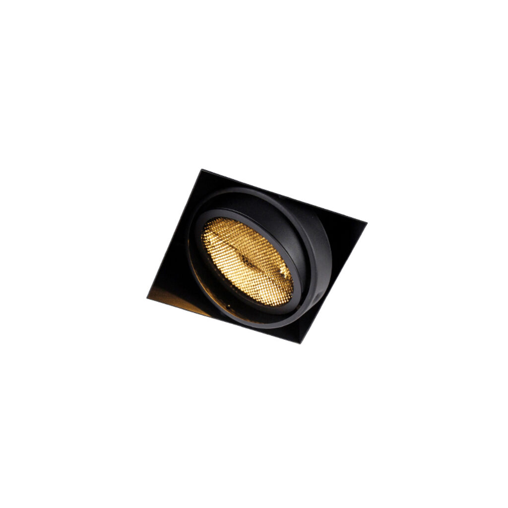 inbouwspots Inbouwspot zwart GU10 AR111 Trimless Oneon Honey Staal Zwart Een tijdloze musthave in huis onze stijlvolle spot afgewerkt een strakke zwarte kleur.