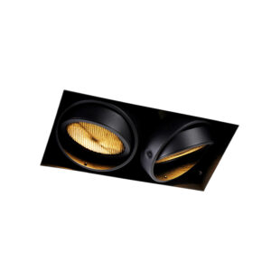 inbouwspots Inbouwspot zwart GU10 AR111 Trimless Oneon Honey Staal Zwart Een tijdloze musthave in huis onze Honey. stijlvolle spot afgewerkt een strakke zwarte
