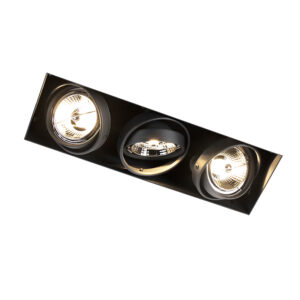 inbouwspots Inbouwspot zwart GU10 AR70 trimless Oneon Staal Zwart Perfecte basisverlichting in huis deze inbouwspot. Je haalt een stijlvol en luxueus design