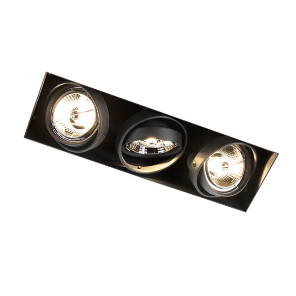 inbouwspots Inbouwspot zwart GU10 AR70 trimless Oneon Staal Zwart Perfecte basisverlichting in huis deze inbouwspot. Je haalt een stijlvol en luxueus design