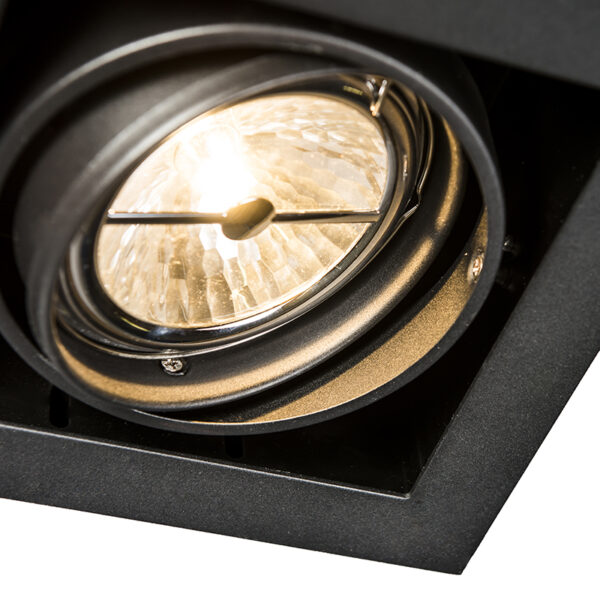Inbouwspot zwart AR111 verstelbaar - Oneon - Afbeelding 2