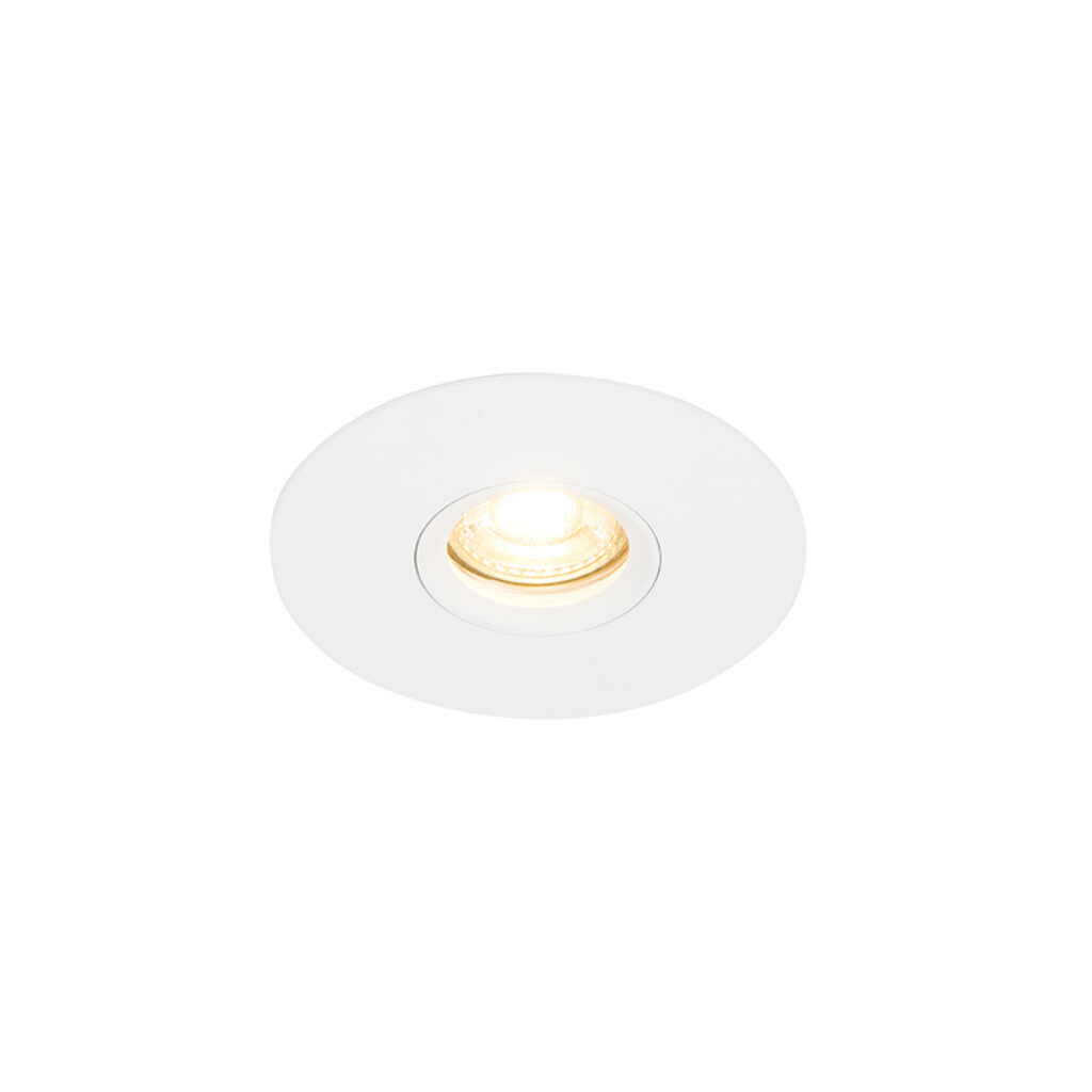 inbouwspots Moderne inbouwspot wit 12 cm Buco Aluminium Wit is een strakke en tijdloze volledig afgewerkt in witte kleur. Hij heeft diameter van de inbouwdiepte
