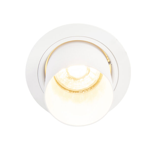 Moderne inbouwspot wit rond kantelbaar - Installa - Afbeelding 2