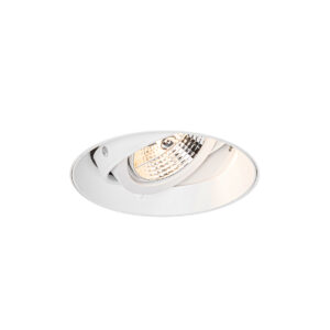 inbouwspots Moderne inbouwspot wit GU10 AR70 rond trimless Oneon Aluminium Wit Inbouwspot zorgt ervoor dat de ruimte wordt met verlichting. De spot is gemaakt