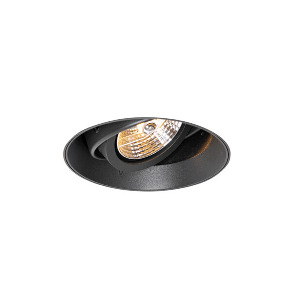 inbouwspots Moderne inbouwspot zwart GU10 AR70 rond trimless Oneon Aluminium Zwart is de perfecte voor in een modern interieur. Plaats er aantal op rijtje je