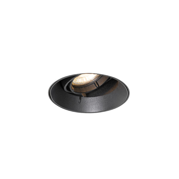 inbouwspots Moderne inbouwspot zwart GU10 rond trimless Oneon Aluminium Zwart is de perfecte voor in een modern interieur. Plaats er aantal op rijtje je