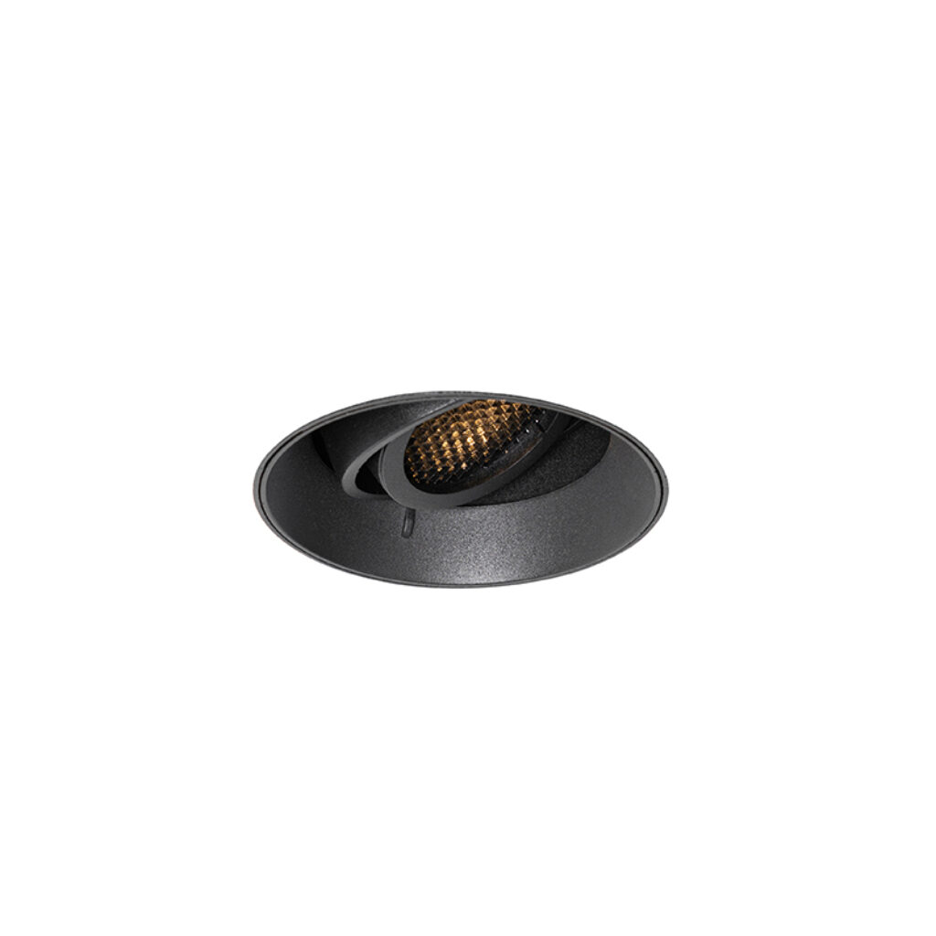 inbouwspots Moderne inbouwspot zwart GU10 rond trimless Oneon Honey Aluminium Zwart Werk je spots weg in het plafond met Honey. Mooi als jouw verlichting