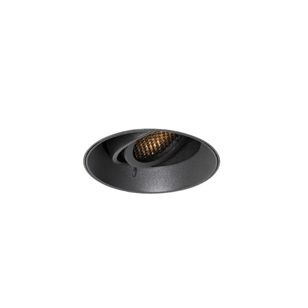 inbouwspots Moderne inbouwspot zwart GU10 rond trimless Oneon Honey Aluminium Zwart Werk je spots weg in het plafond met Honey. Mooi als jouw verlichting