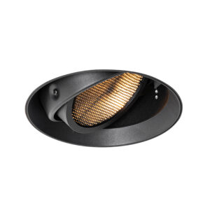 inbouwspots Moderne inbouwspot zwart GU10 AR111 rond trimless Oneon Honey Aluminium Zwart Voeg stijl toe aan je interieur met Honey. Deze strakke zorgt ervoor
