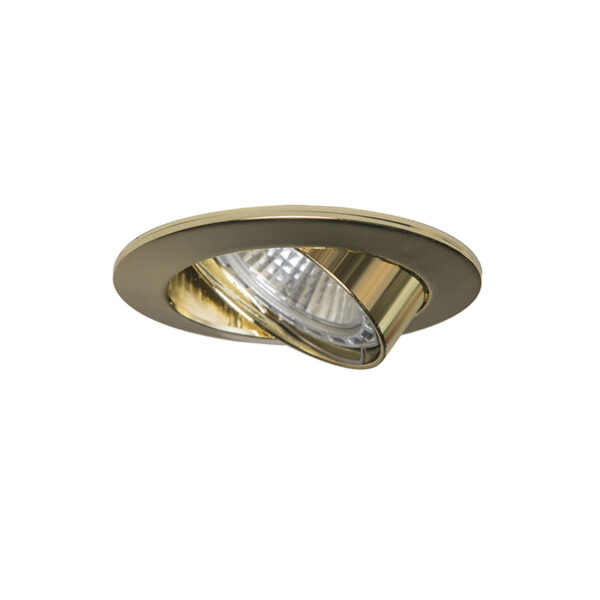 Set van 10 inbouwspots kantelbaar goud - Edu - Afbeelding 2