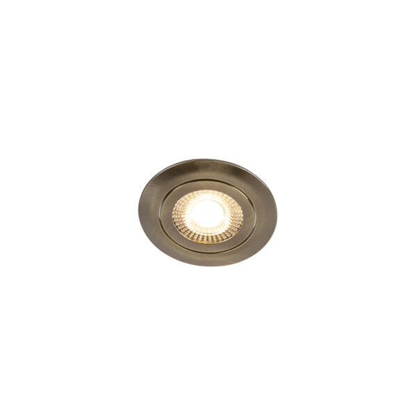 Set van 5 moderne inbouwspots brons incl. LED 3-staps dimbaar - Mio - Afbeelding 2