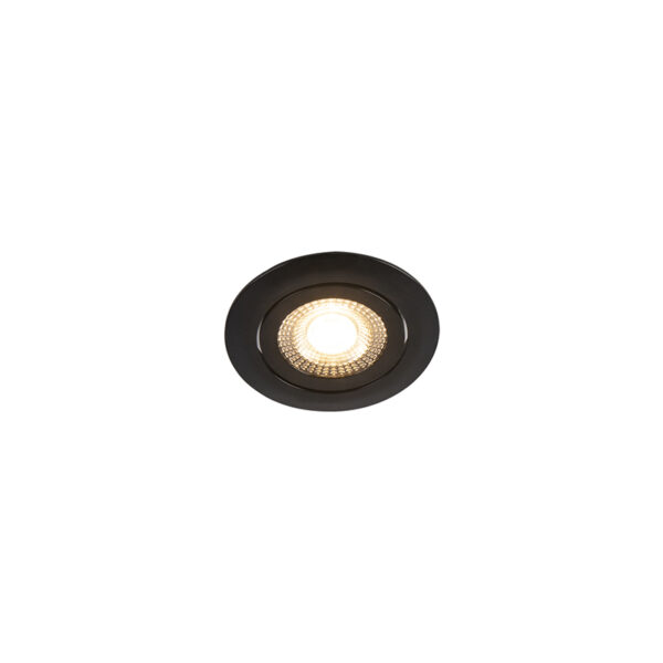 Set van 5 moderne inbouwspots zwart incl. LED 3-staps dimbaar - Mio - Afbeelding 2