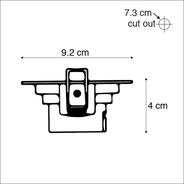 Set van 3 inbouwspots wit incl. LED 3-staps dimbaar - Miu - Afbeelding 3