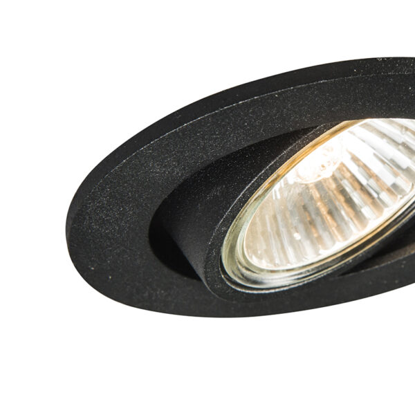 Set van 10 inbouwspots zwart kantelbaar - Cisco - Afbeelding 2